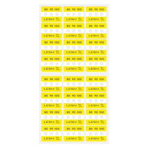 Термоиндикатор Lesiv L-Mark 3T - 80-90-100°С, цвет - желтый