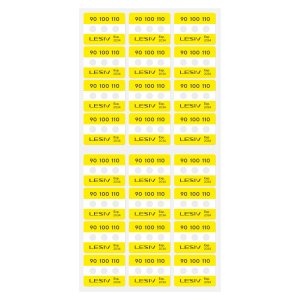Термоиндикатор Lesiv L-Mark 3T - 90-100-110°С, цвет - желтый